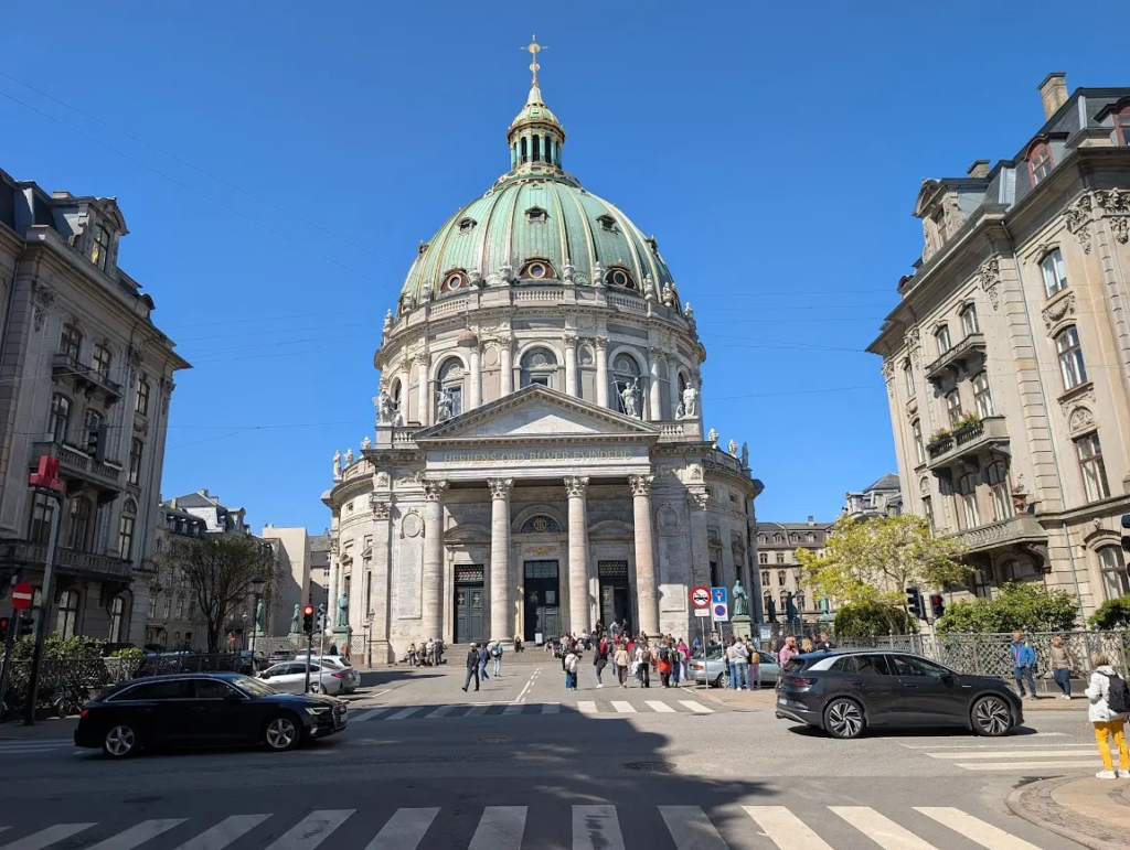Frederik's Church in Copenhagen, also known as the Marble Church – the largest church dome in Scandinavia